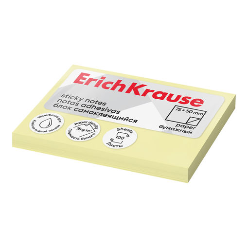 Picture of EK STICKY NOTES 50X75MM YELLOW